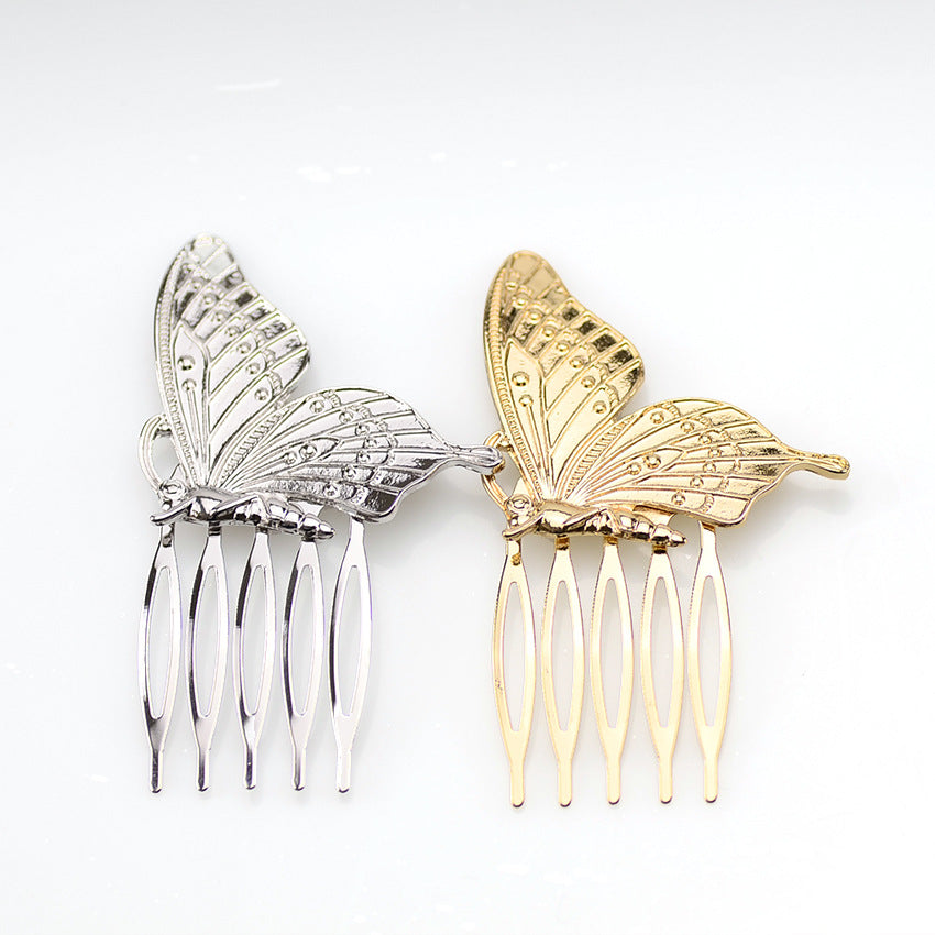 Wholesale vintage diamond hu'die hair comb pearl hairpin